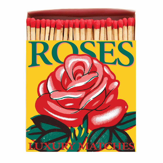 Red Rose Square Matchbox